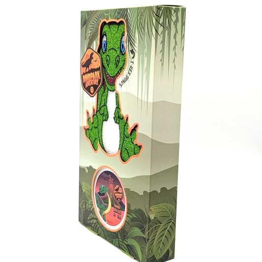 Dinopark Badeset T-Rex Schwamm Geschenkbox für Kinder