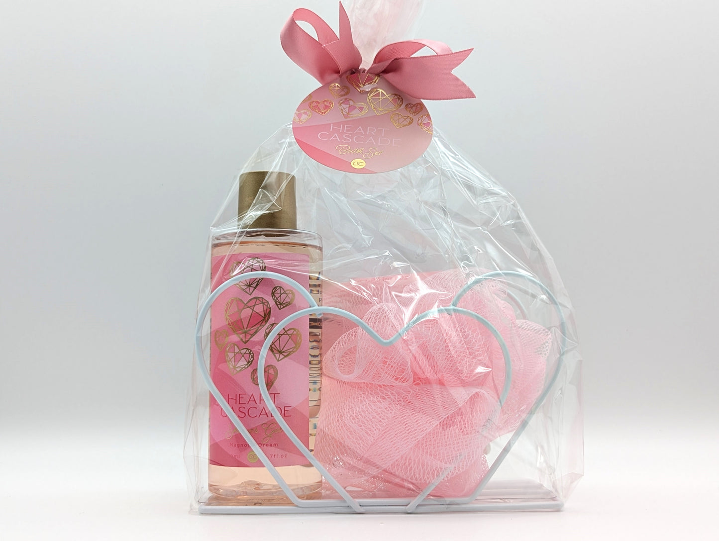 Badeset Heart Cascade mit Herz Serviettenhalter Magnolia Duft